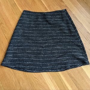 Loft navy tweed skirt